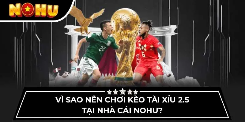 Vì sao nên chơi kèo tài xỉu 2.5 tại nhà cái Nohu?